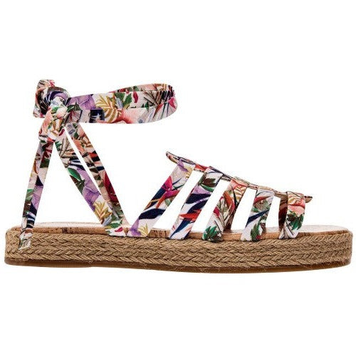 Sandalias de piso Exterior Textil Color Multicolor Para Mujer De Moramora