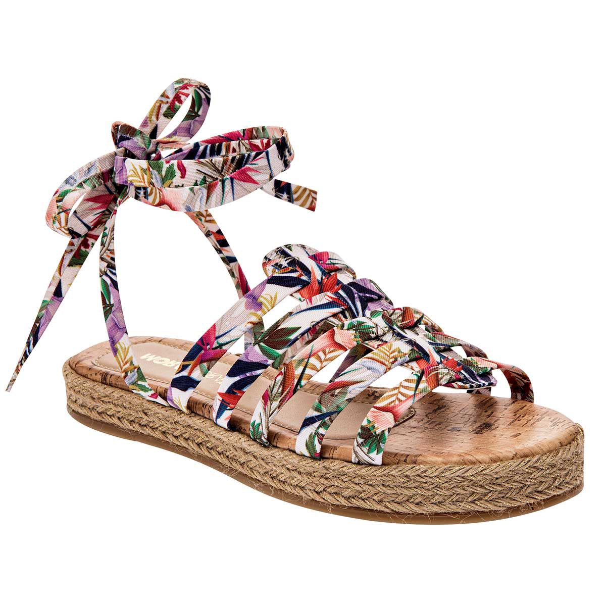 Sandalias de piso Exterior Textil Color Multicolor Para Mujer De Moramora