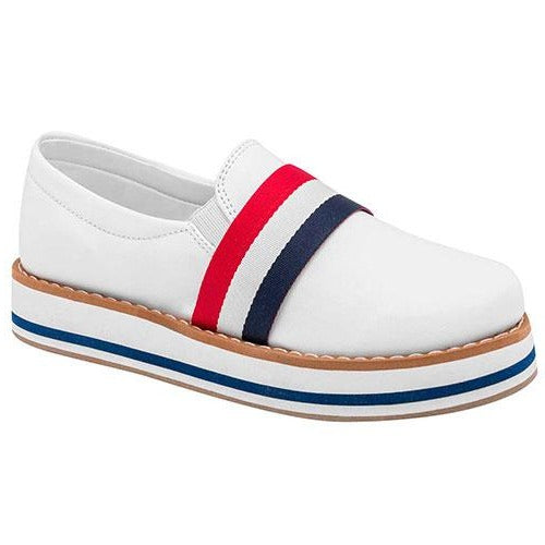 Mocasines Exterior Piel sintética Color Blanco Con Marino Para Mujer De Mutante