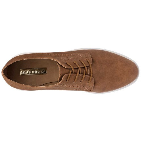 Oxfords Exterior Piel sintética Color Camel Para Mujer De Mutante