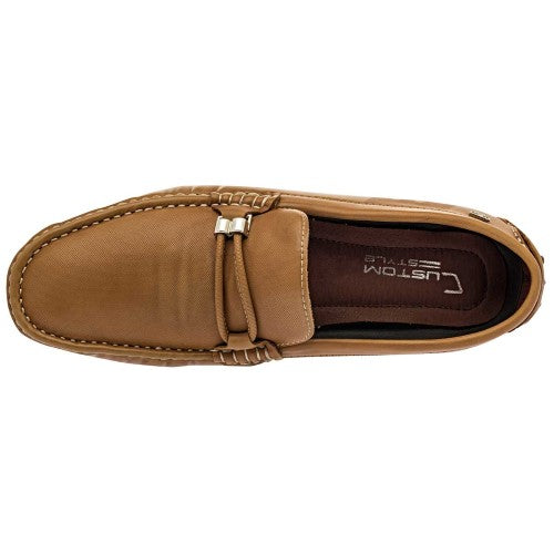 Mocasines Exterior sintético Color Camel Para Hombre De Negro Total