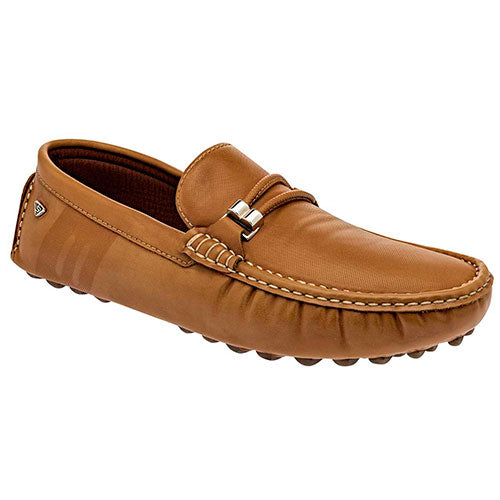 Mocasines Exteriorsintético Color Camel Para Hombre De Negro Total