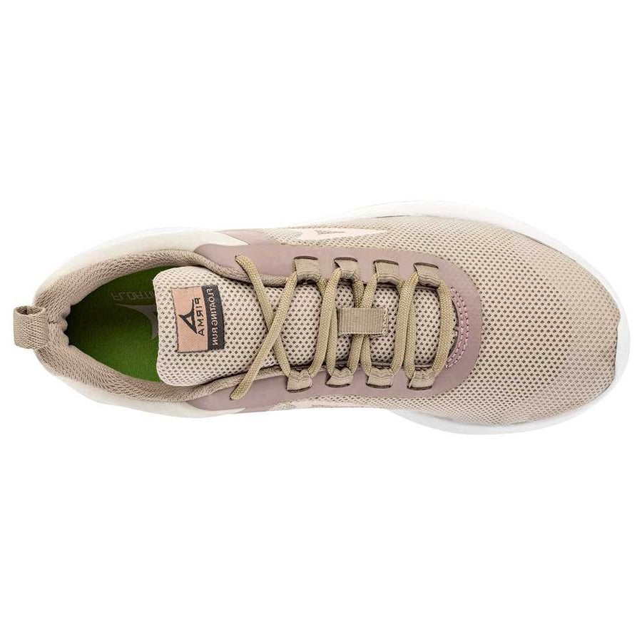 Tenis deportivos Exterior Textil-Sintético Color Beige Con Rosa Para Mujer De Pirma