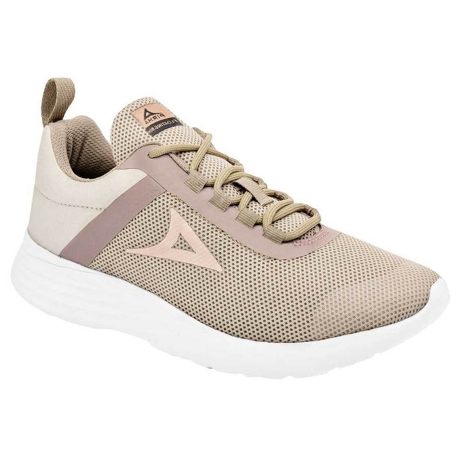 Tenis deportivos Exterior Textil-Sintético Color Beige Con Rosa Para Mujer De Pirma