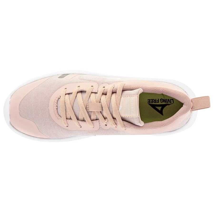 Tenis deportivos Exterior Sintético-Textil Color Beige Con Rosa Para Mujer De Pirma