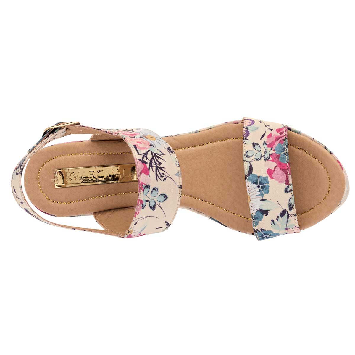 Sandalias Exterior Piel sintética Color Beige Para Mujer De R/V Roval