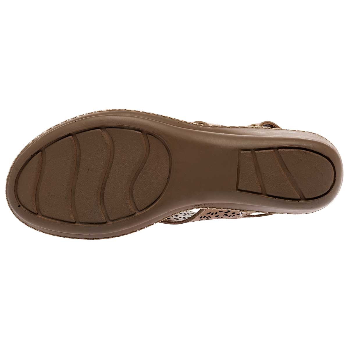 Sandalias con plataforma Exterior Piel Color Camel Para Mujer De Seducta