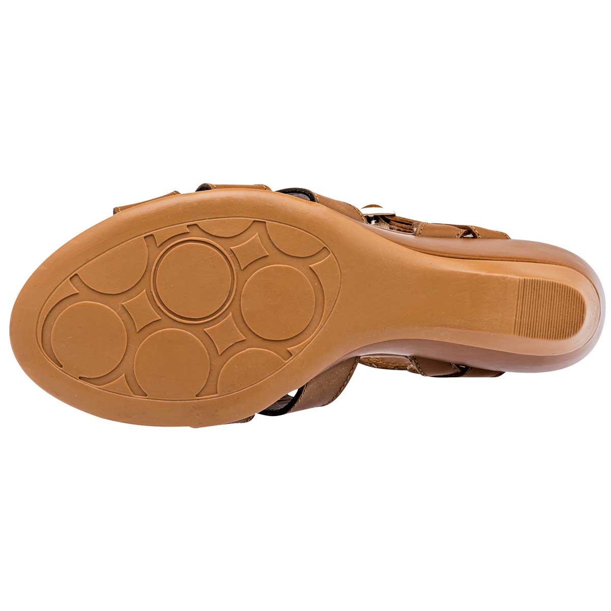 Sandalias con plataforma Exterior Piel Color Camel Para Mujer De Seducta