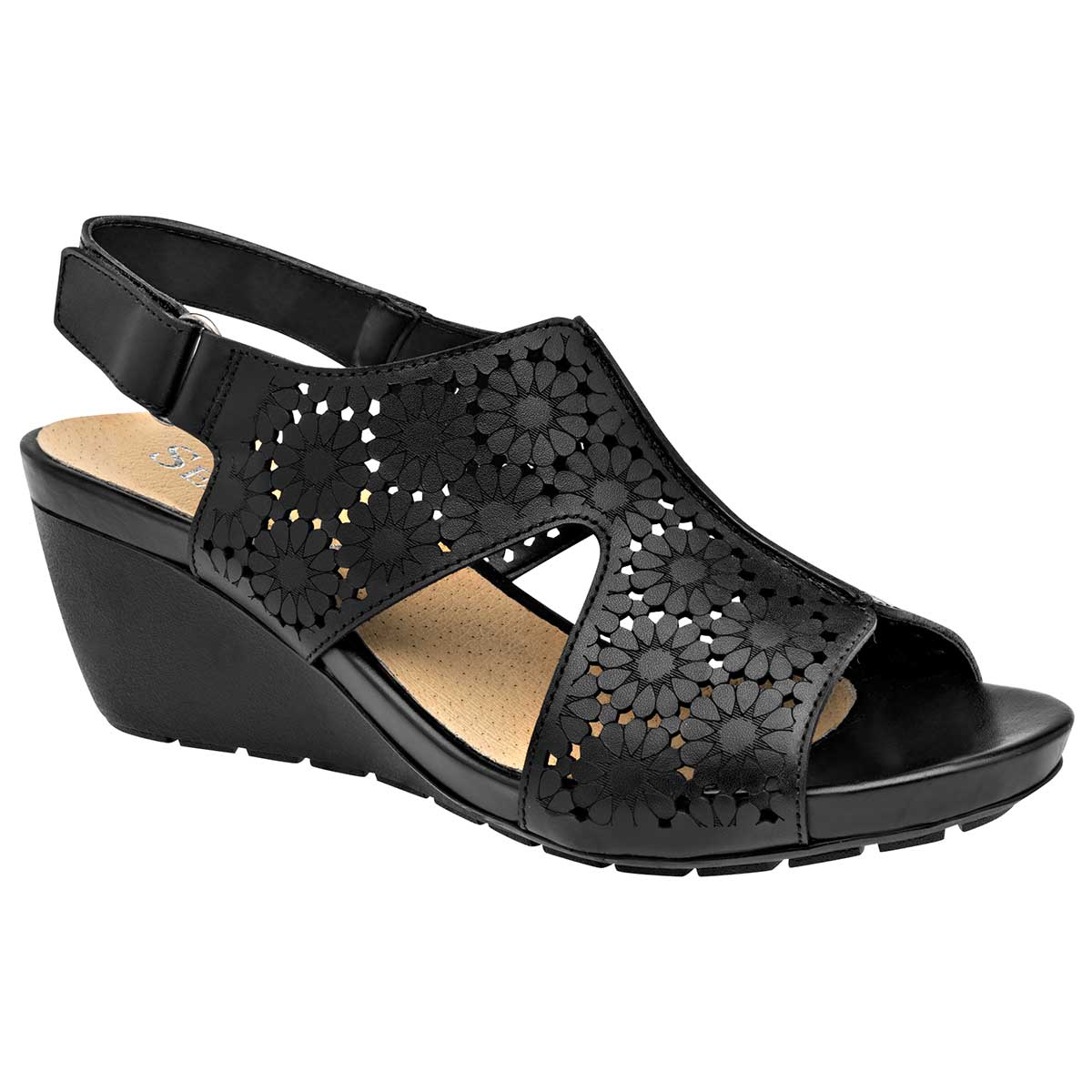 Sandalias con plataforma Exterior Piel Color Negro Para Mujer De Seducta