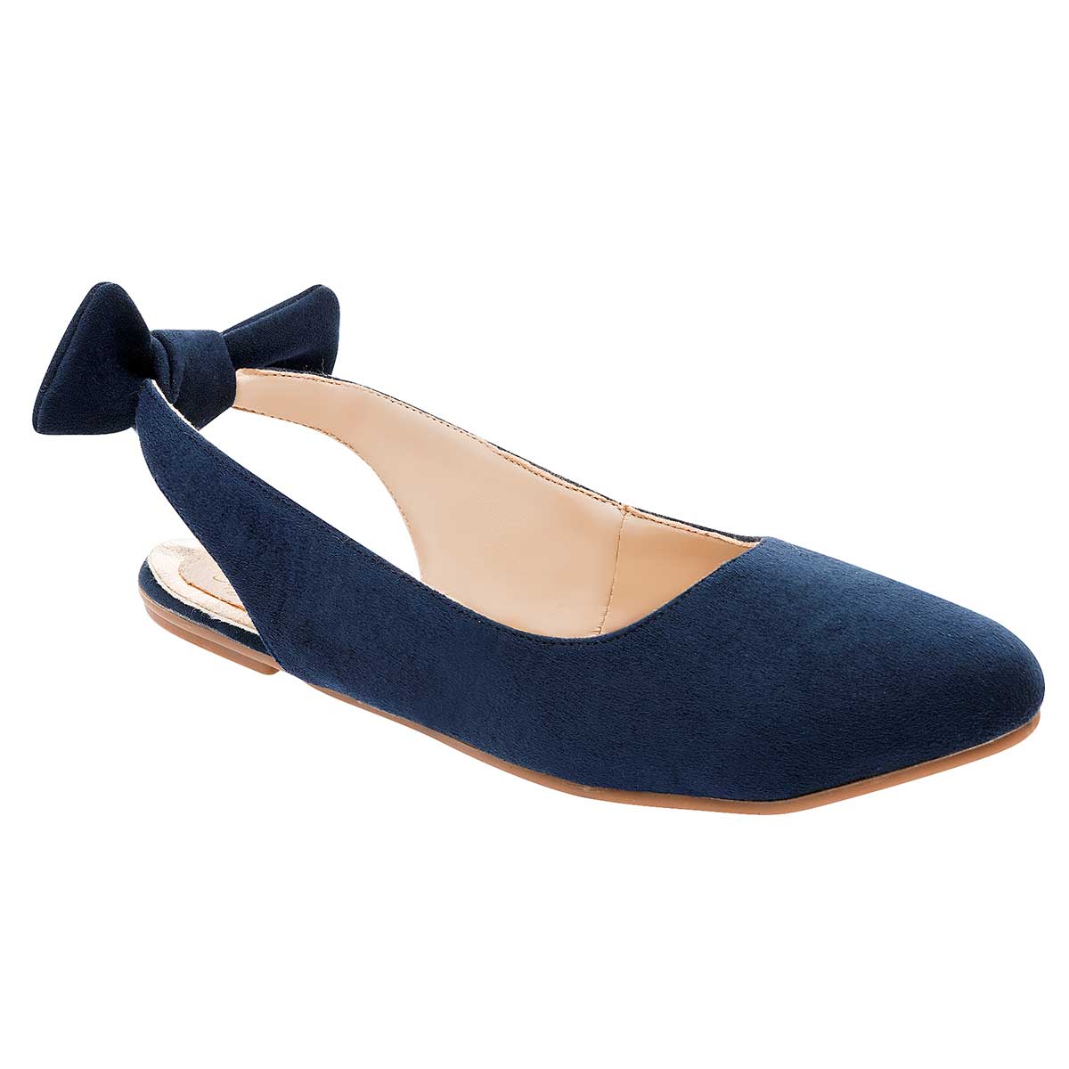 Flats Exterior Textil Color Marino Para Mujer De Sexy Girl