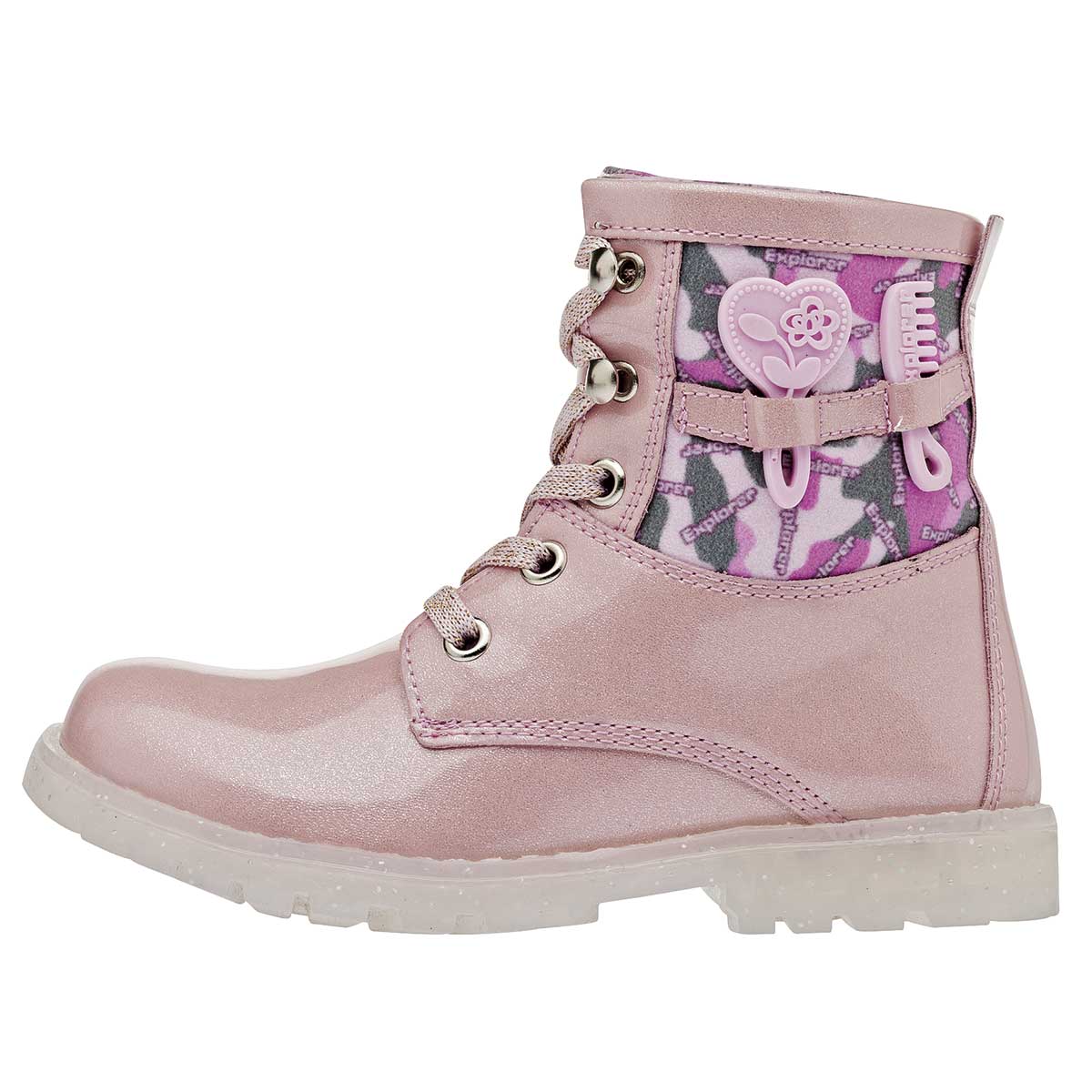 Botas Exterior Sintético Color Rosa Para Niña De Trends