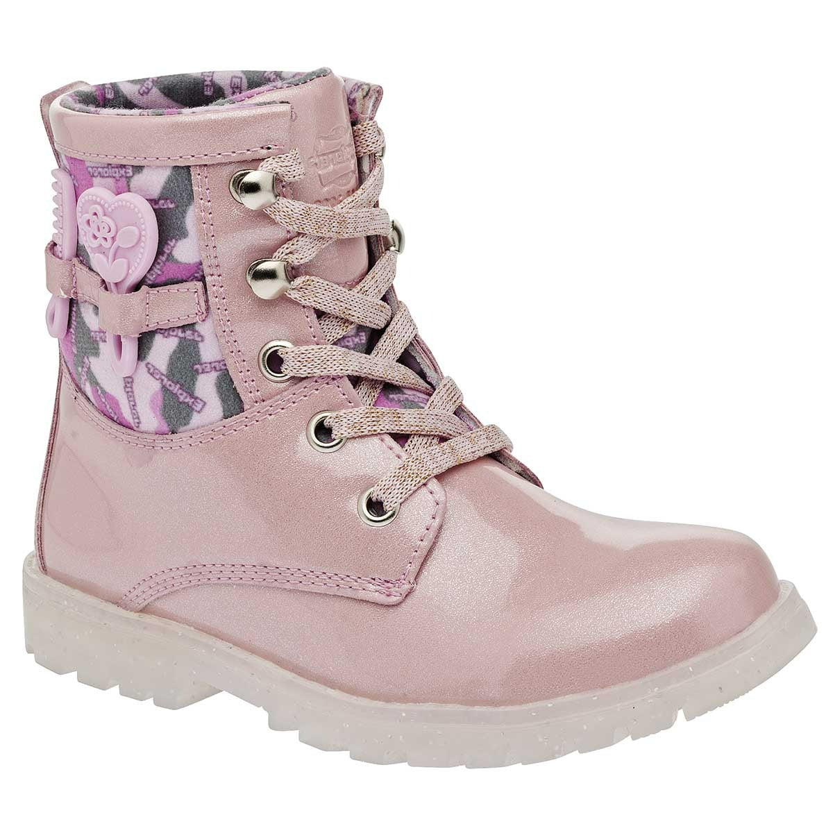 Botas Exterior Sintético Color Rosa Para Niña De Trends