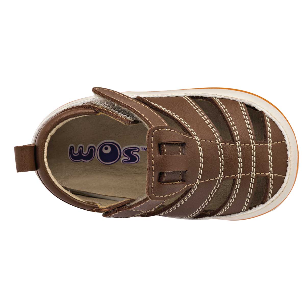 Sandalias Exterior Sintético Color Camel Para Niño De Wos