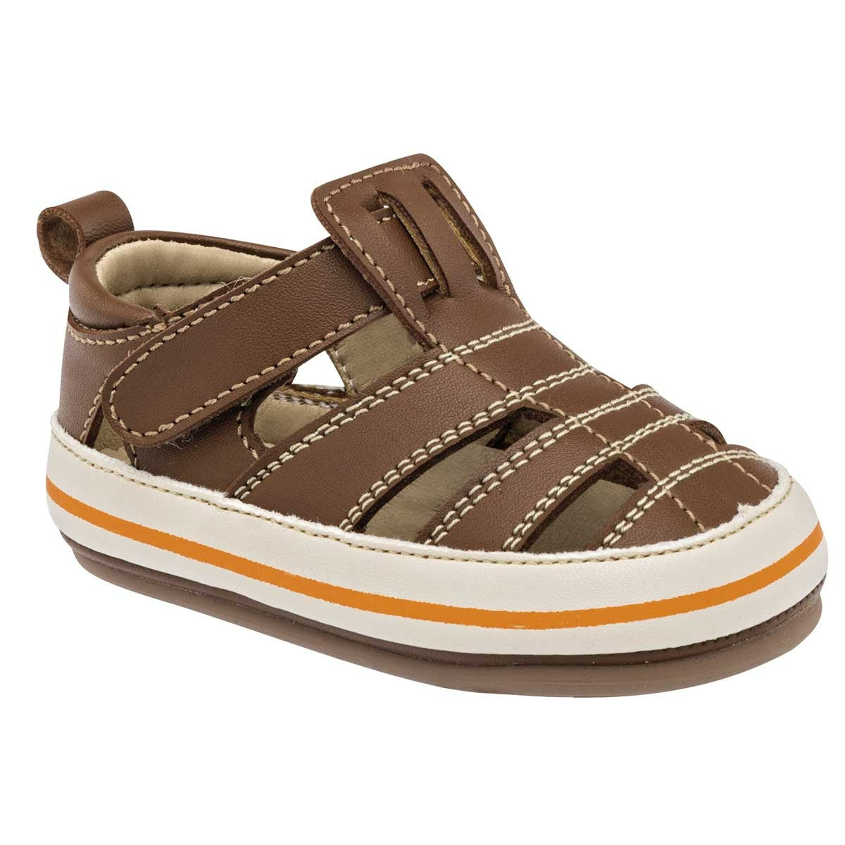 Sandalias Exterior Sintético Color Camel Para Niño De Wos