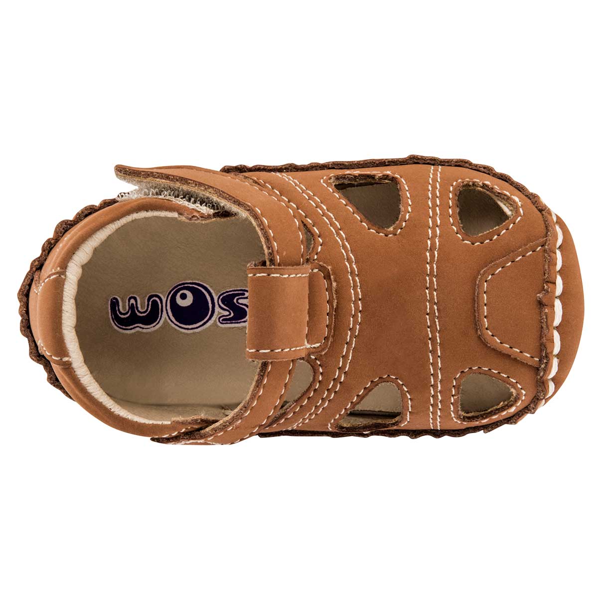 Sandalias Exterior Sintético Color Camel Para Niño De Wos