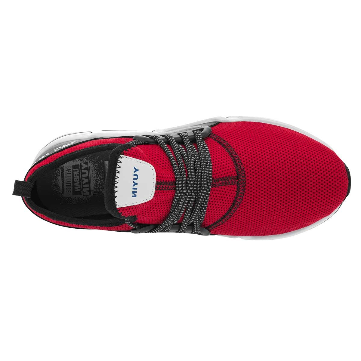 Tenis deportivos Exterior Textil Color Rojo Con Negro Para Mujer De Yuyin