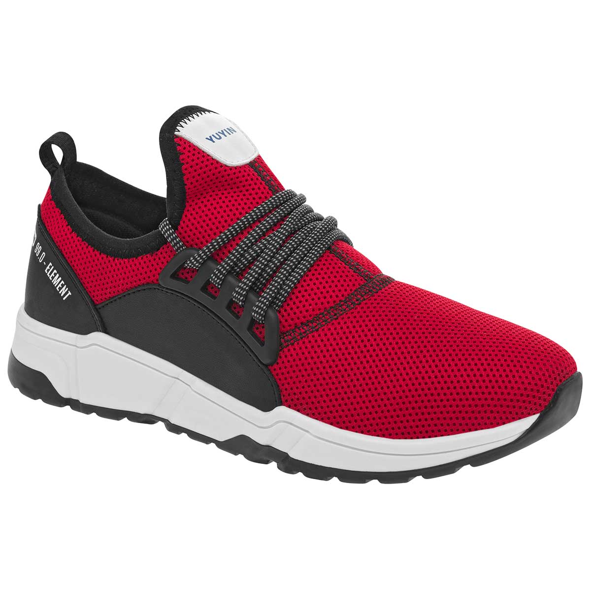 Tenis deportivos Exterior Textil Color Rojo Con Negro Para Mujer De Yuyin