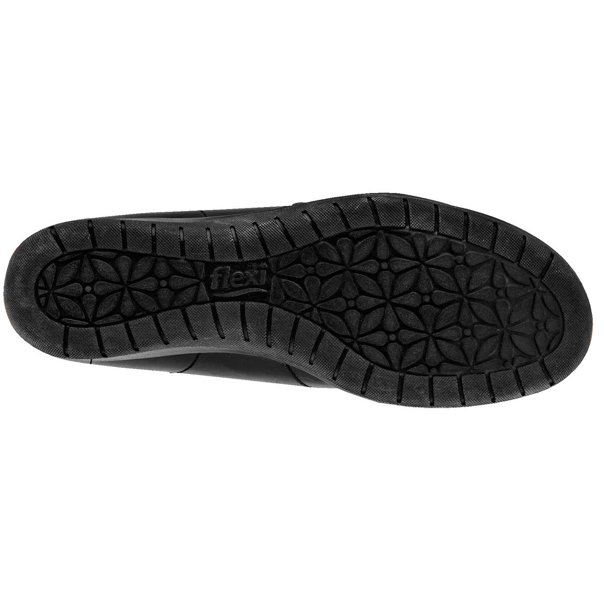 Flats Exterior Piel Color Negro Para Mujer De Flexi