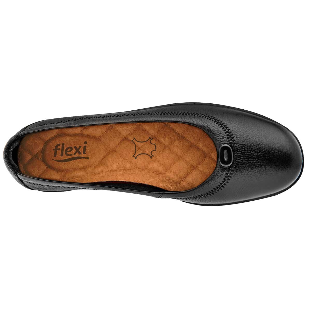 Confort Exterior Piel Color Negro Para Mujer De Flexi