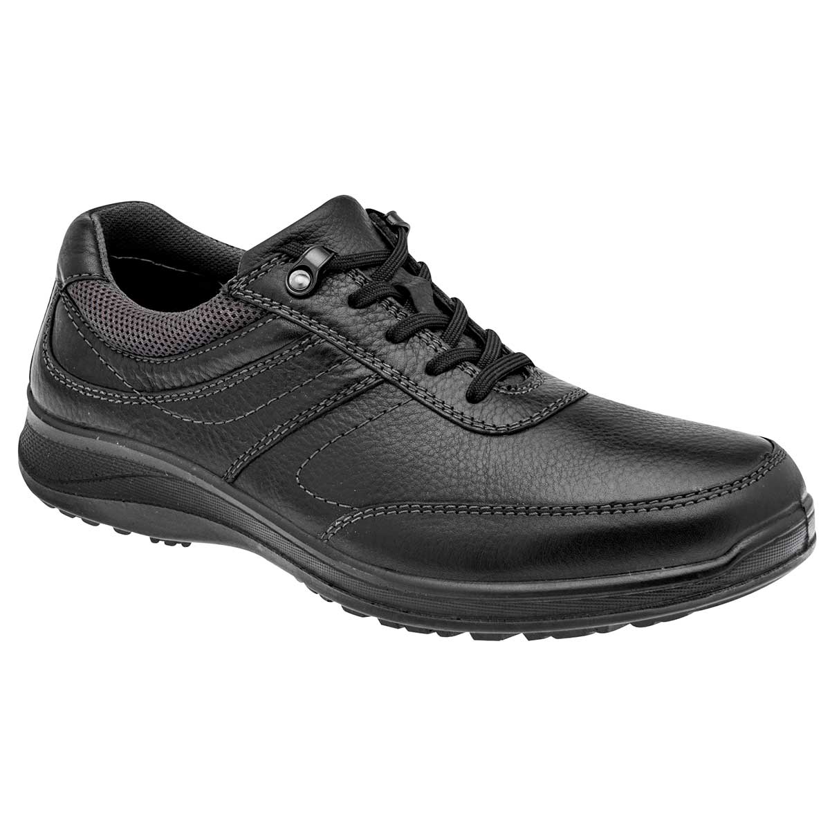 Zapatos confort y diabetico Exterior Piel Color Negro Para Hombre De Flexi