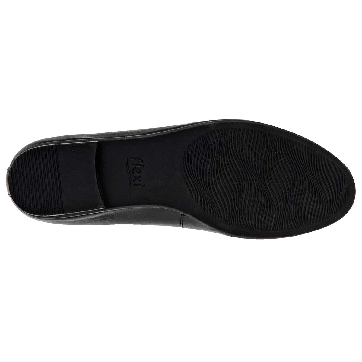 Flats Exterior Piel Color Negro Para Mujer De Flexi