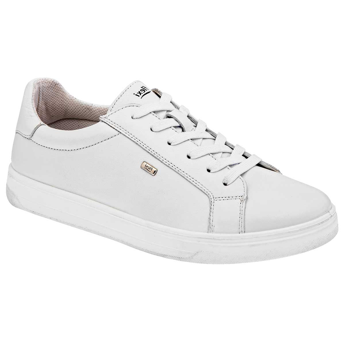 Tenis urbanos Exterior Piel Color Blanco Para Mujer De Flexi