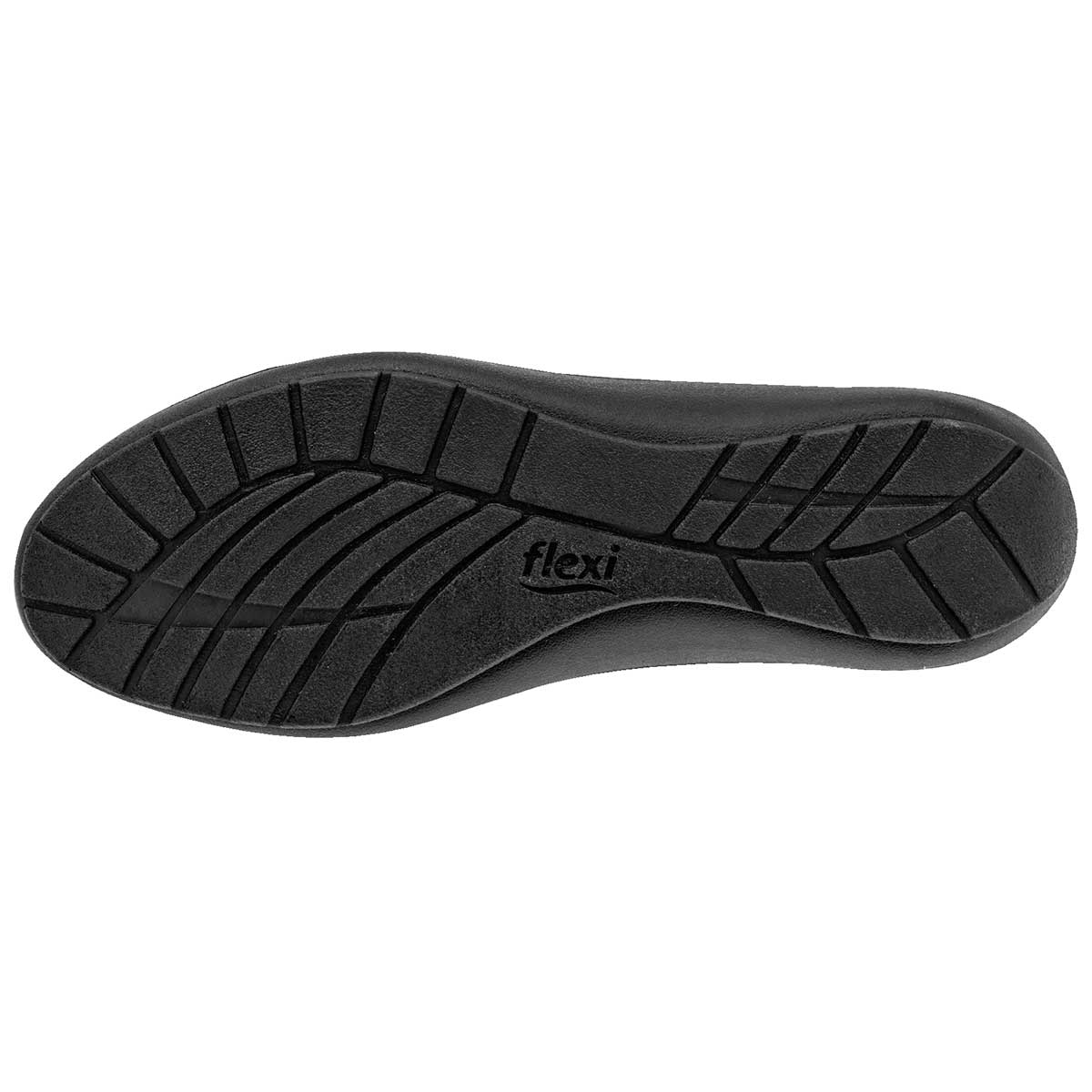 Mocasines Exterior Piel Color Negro Para Mujer De Flexi