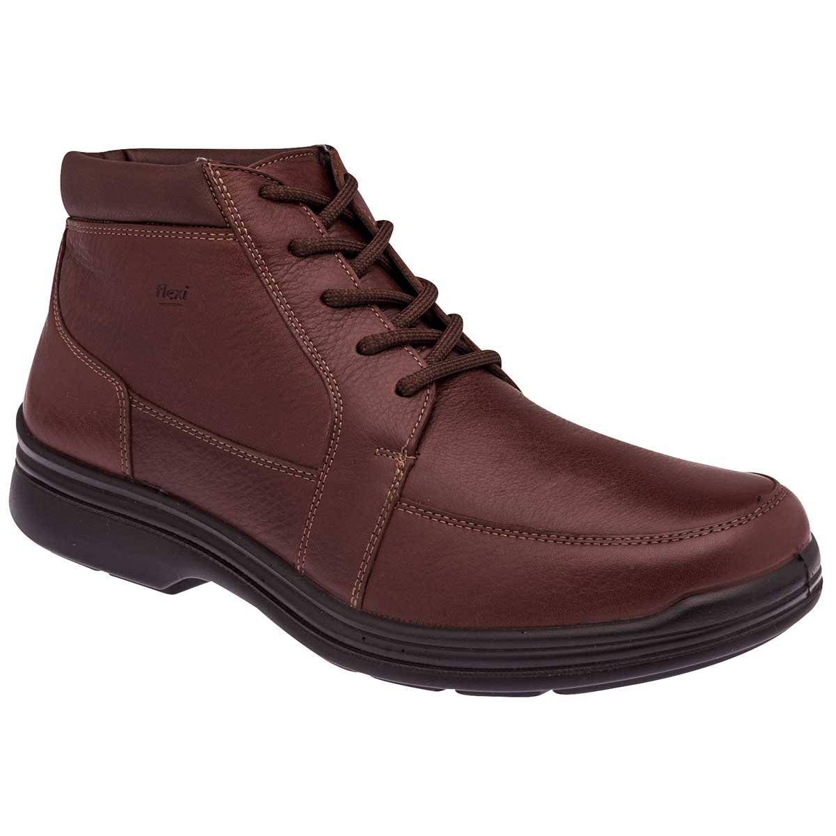 Botas casuales Exterior Piel Color Café Para Hombre De Flexi