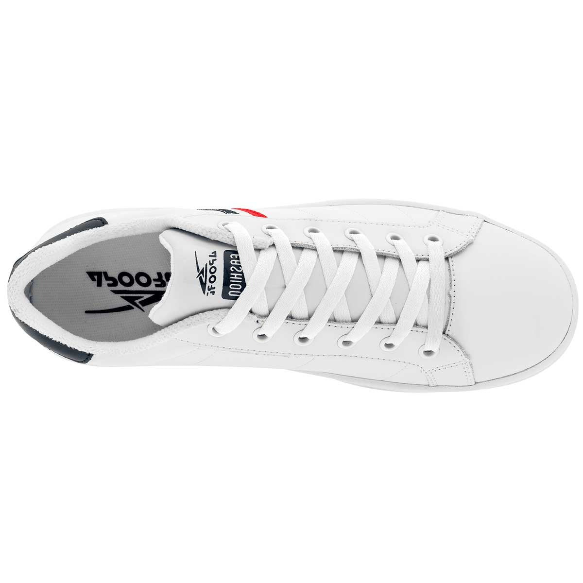 Tenis con cordones Exterior Piel Color Blanco Con Marino Para Hombre De Apoort