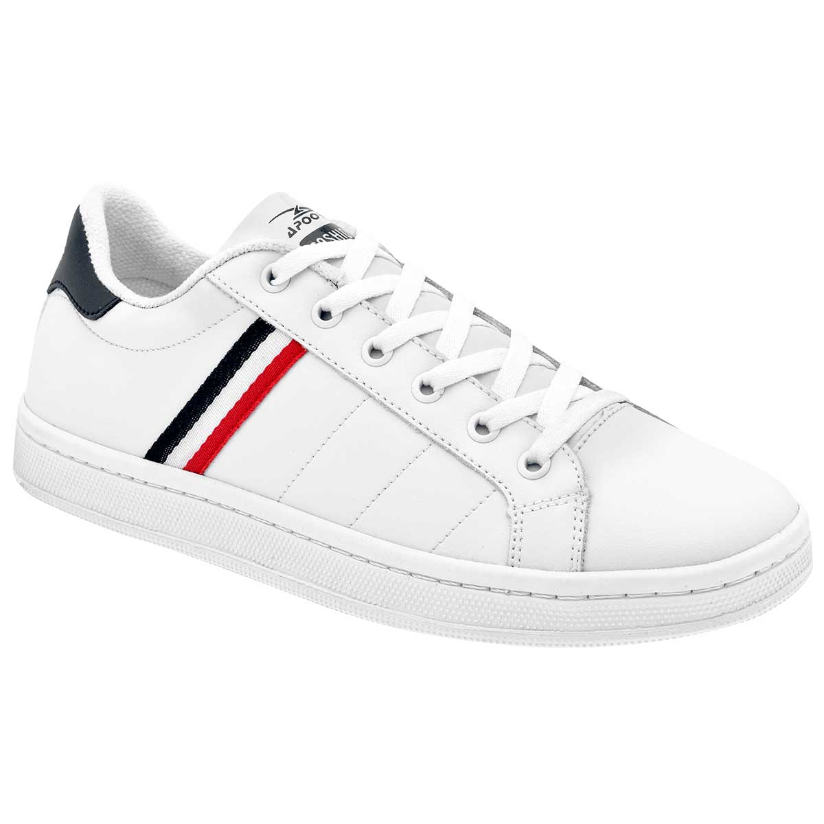 Tenis con cordones Exterior Piel Color Blanco Con Marino Para Hombre De Apoort