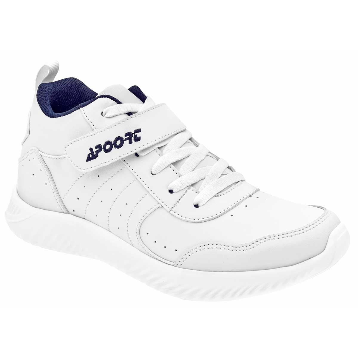 Tenis urbanos Exterior Sintético Color Blanco Con Marino Para Mujer De Apoort