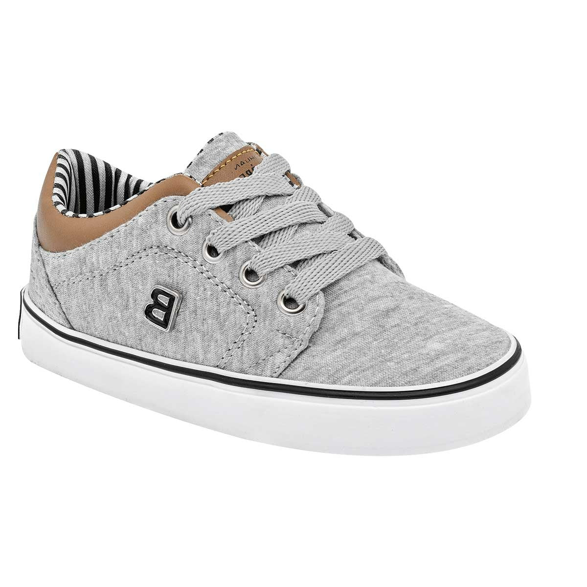 Tenis Exterior Textil Color Gris Para Niño De Borreguis