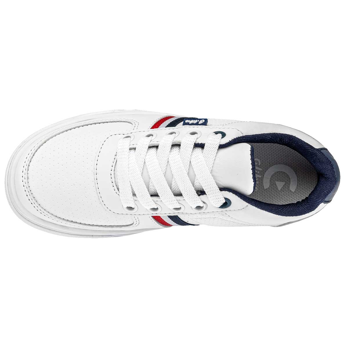 Tenis con cordones Exterior Sintético Color Blanco Con Marino Para Hombre De RBCOLLECTION