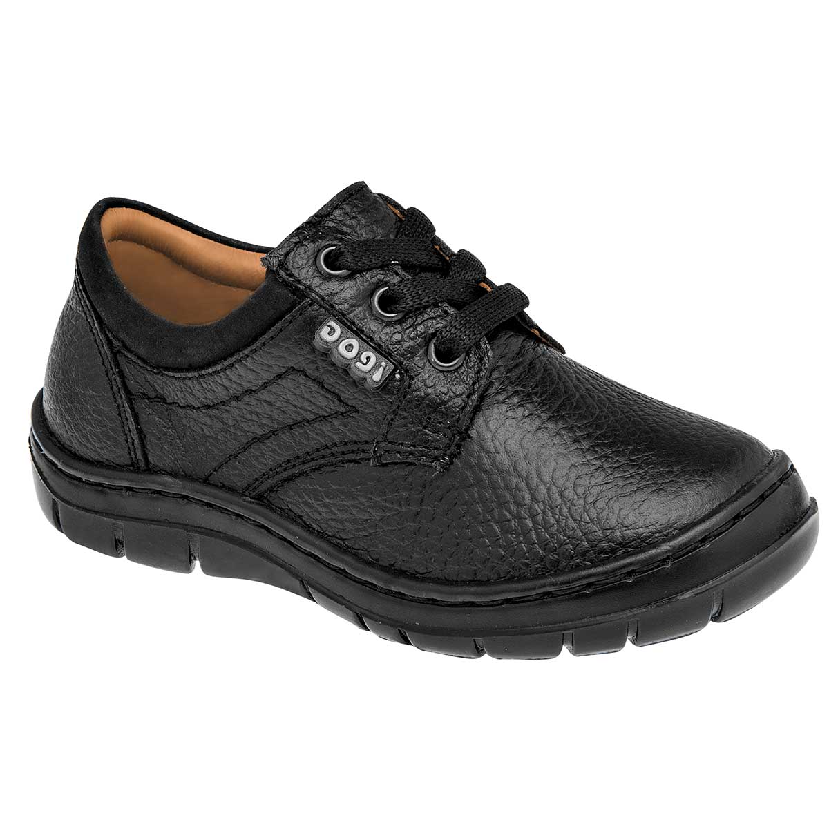 Zapatos escolares Exterior Piel Color Negro Para Niño De Dogi