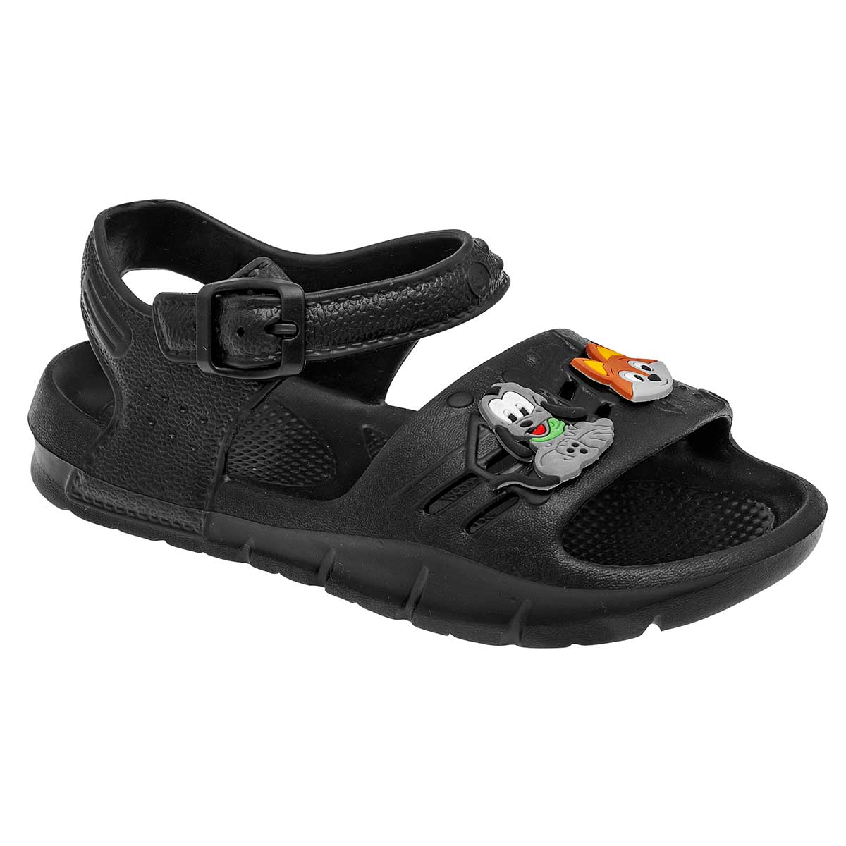 Sandalias Exterior Sintético Color Negro Para Niño De Evalight