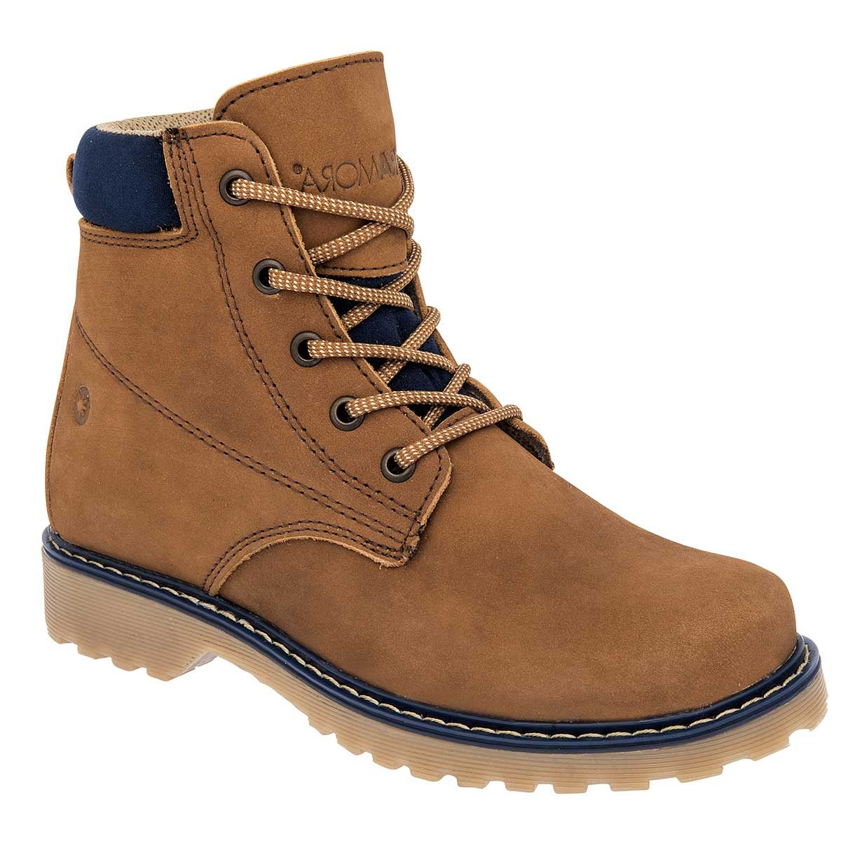 Botas casuales Exterior Piel-Textil Color Camel Para Mujer De Moramora