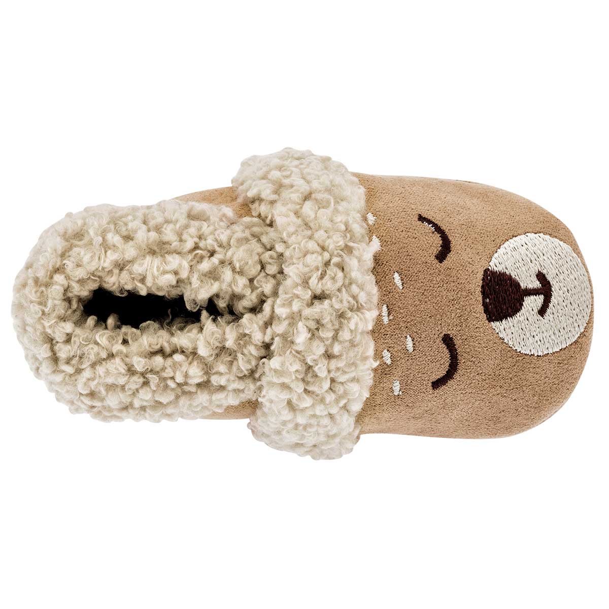 Pantufla Exterior Textil Color Beige  Para Niño De Little-Steps