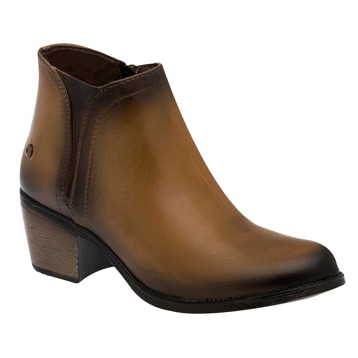 Botas tipo western Exterior Sintético Color Camel Para Mujer De Moramora