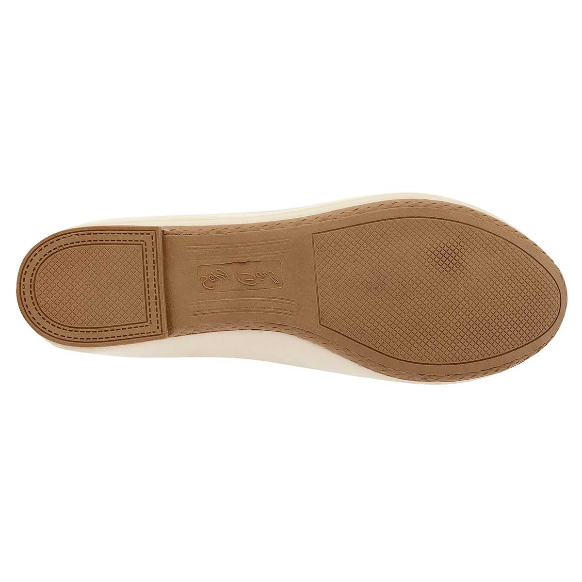 Flats Exterior Piel sintética Color Beige Para Mujer De Sexy Girl