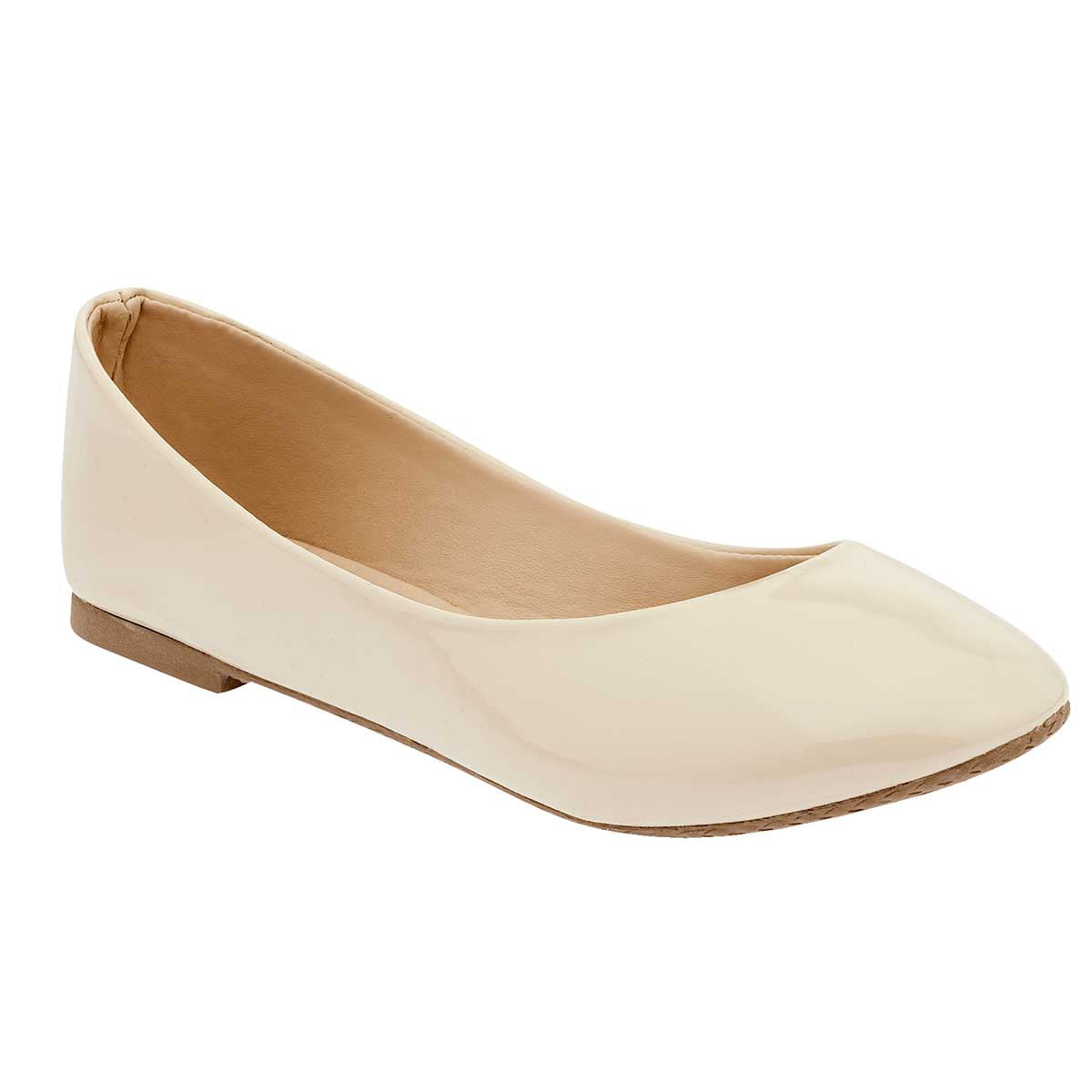 Flats Exterior Piel sintética Color Beige Para Mujer De Sexy Girl