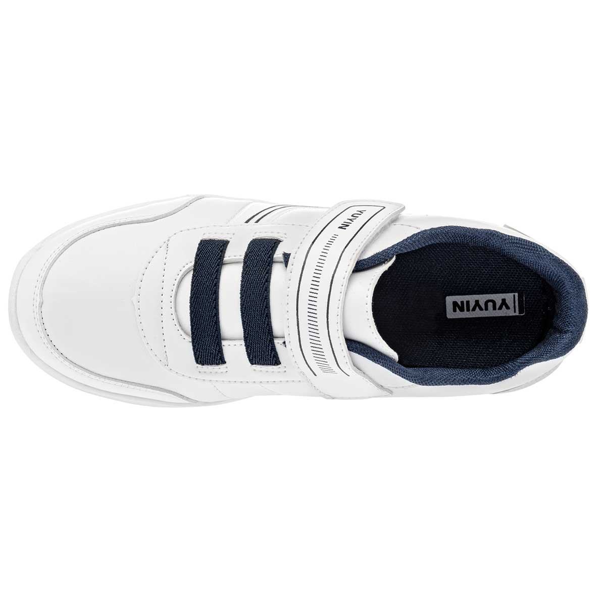 Tenis urbanos Exterior Sintético Color Blanco Con Marino Para Mujer De Yuyin