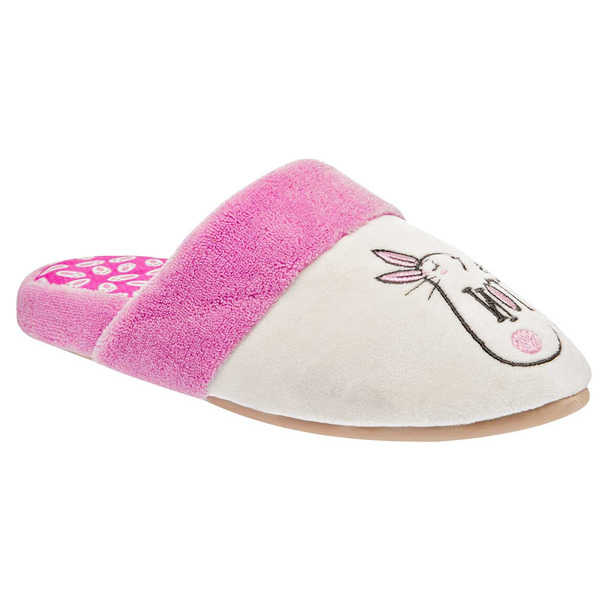 Pantuflas Exterior Textil Color Blanco Para Mujer De Arra