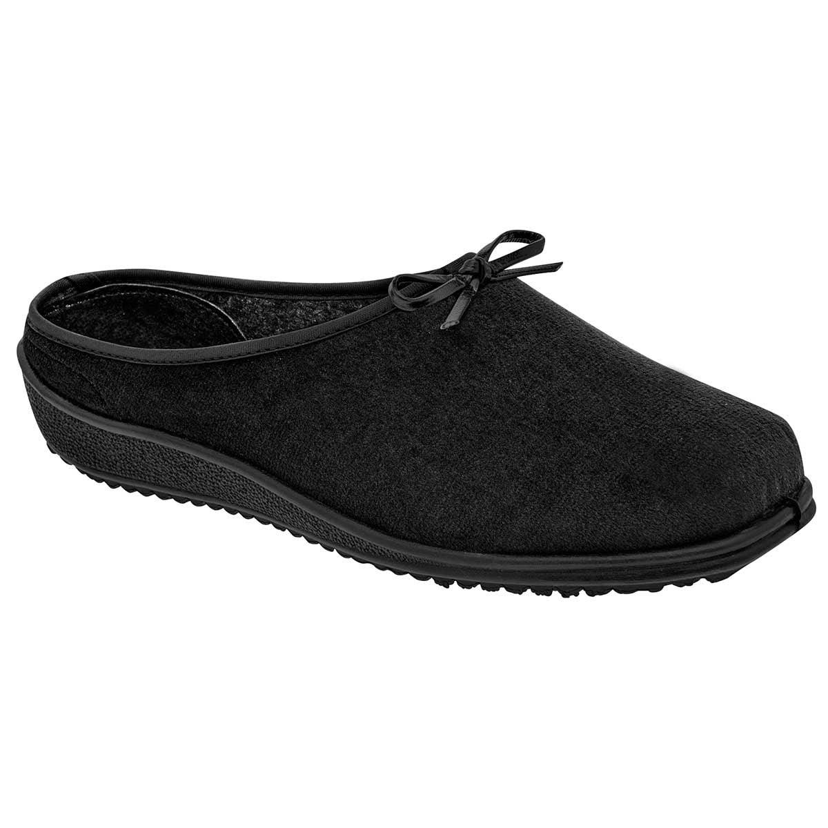 Pantuflas Exterior Textil Color Negro Para Mujer De Tovaco