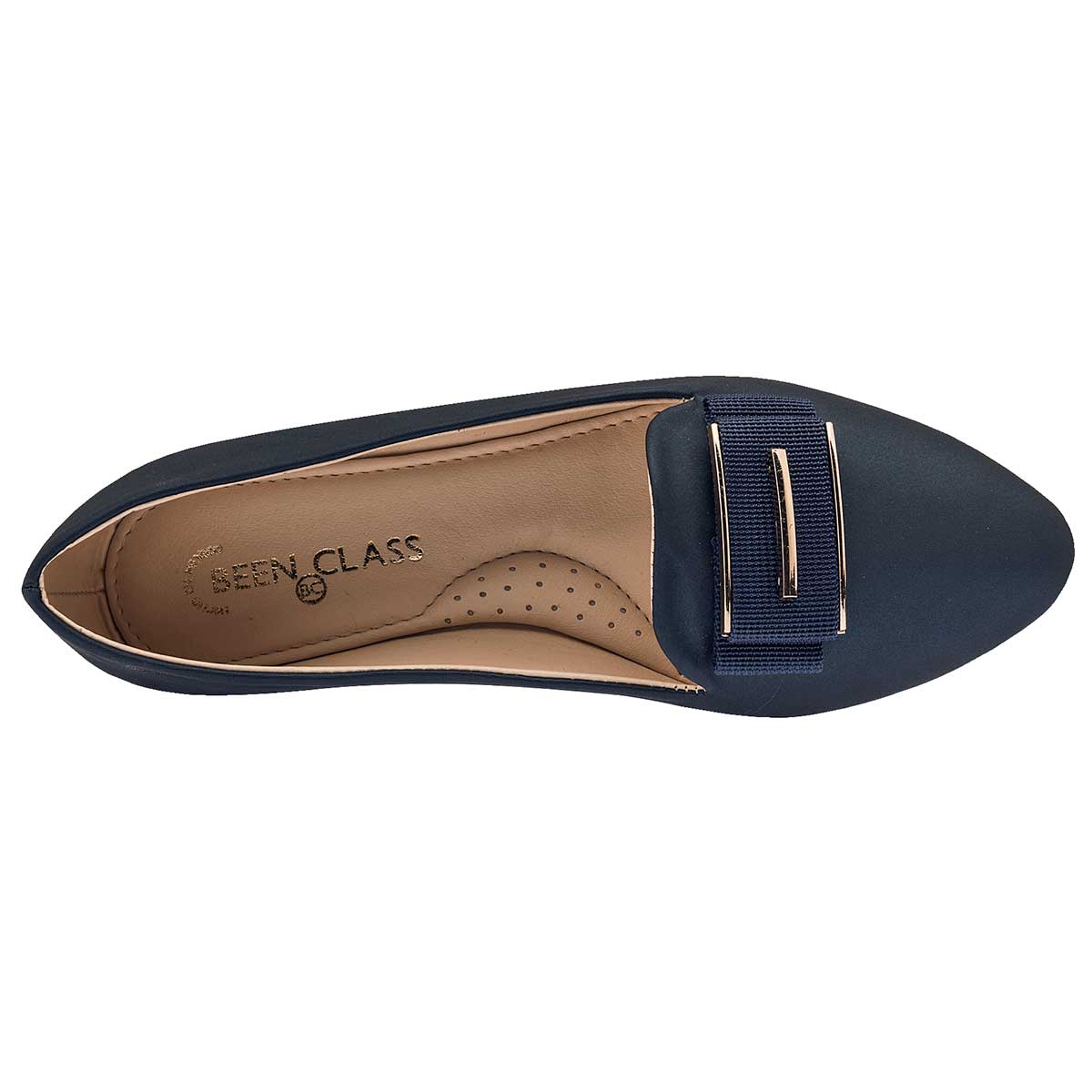 Flats Exterior Piel sintética Color Marino Para Mujer De Been Class