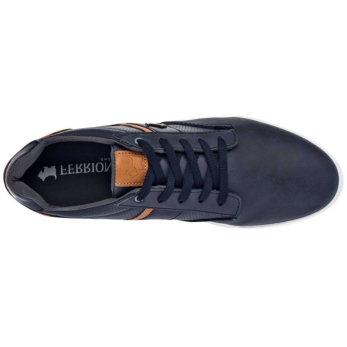 Tenis con cordones Exterior Sintético Color Marino Para Hombre De Ferrioni