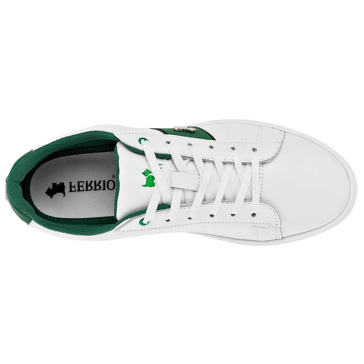 Tenis con cordones Exterior Sintético Color Blanco Con Verde Para Hombre De Ferrioni