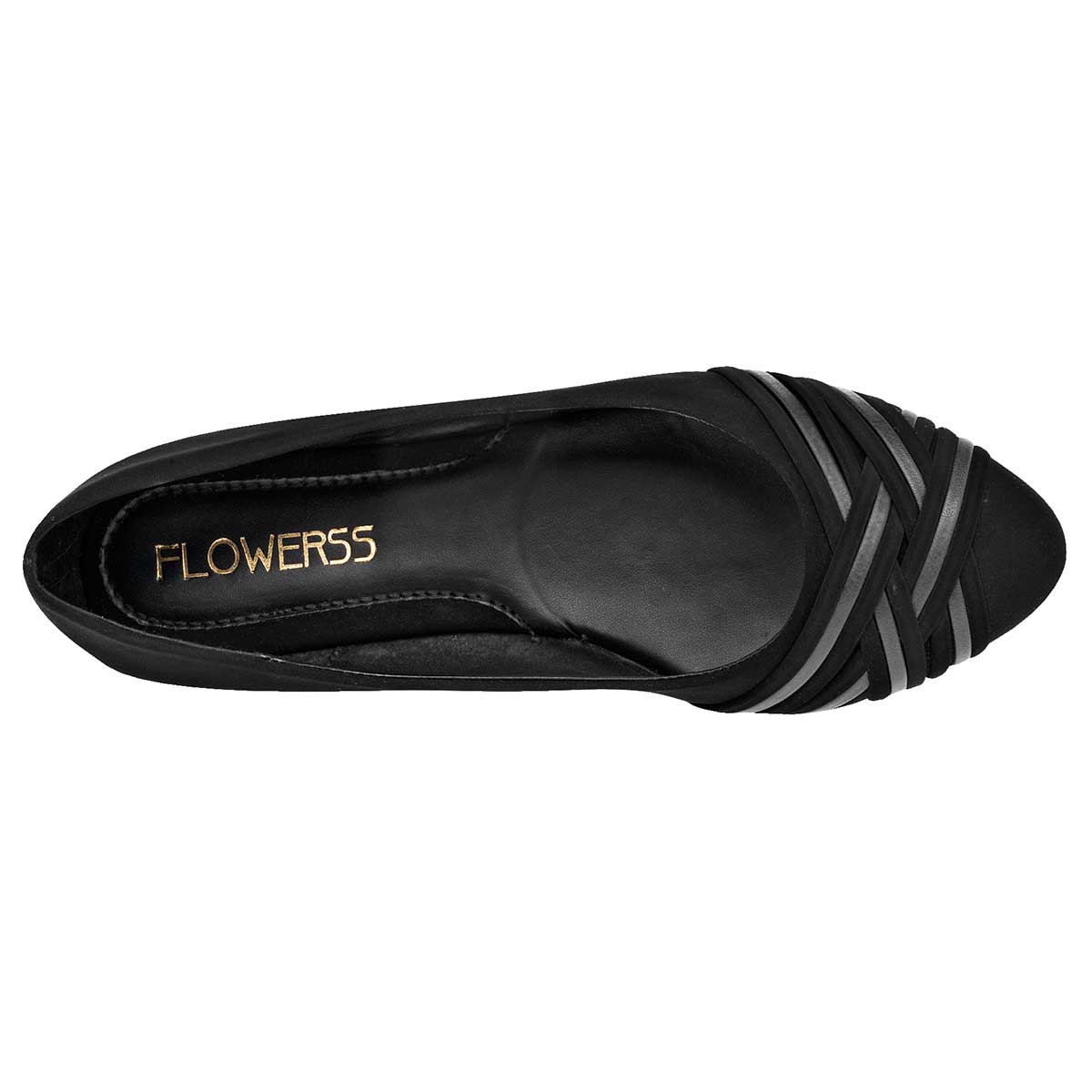 Flats Exterior Piel sintética Color Negro Para Mujer De RBCOLLECTION