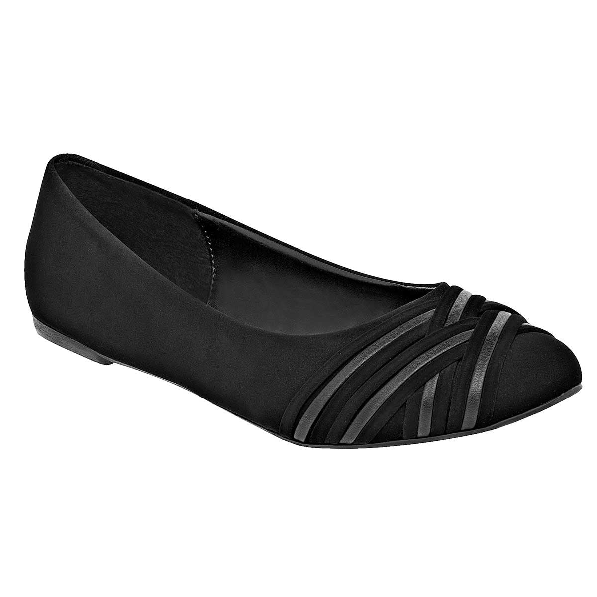 Flats Exterior Piel sintética Color Negro Para Mujer De RBCOLLECTION