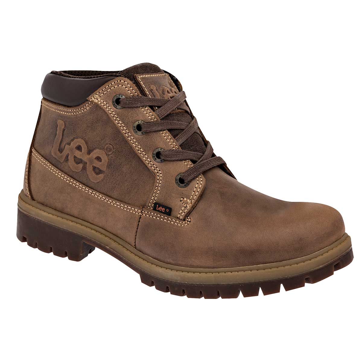 Botas hiking Exterior Piel Color Camel Para Hombre De Lee