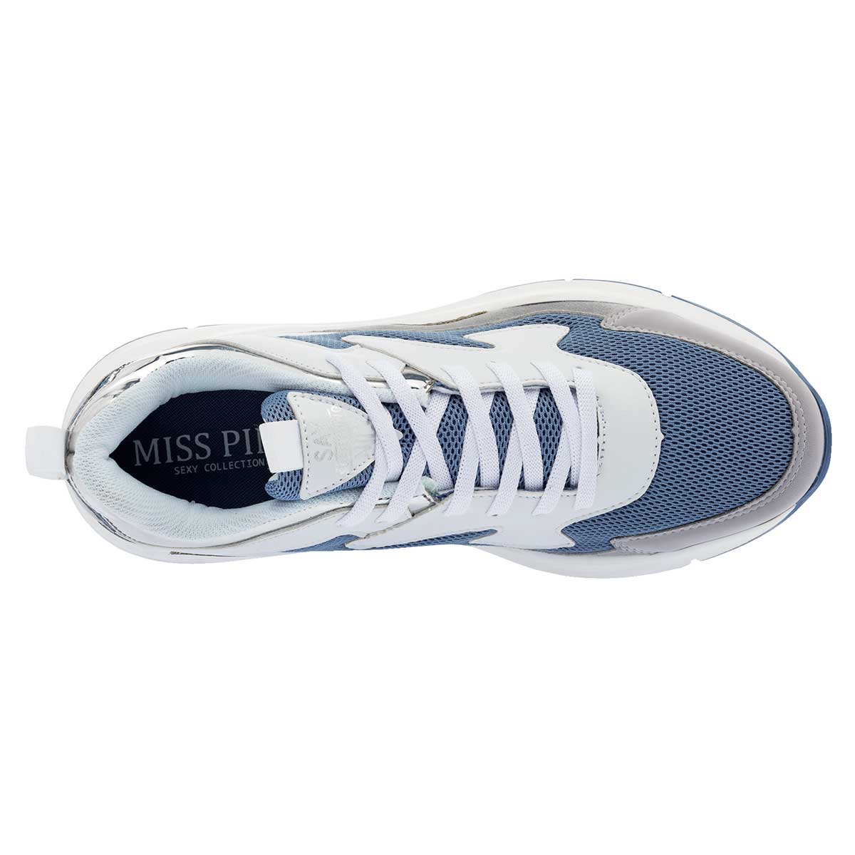 Tenis urbanos Exterior Sintético Color Azul Para Mujer De Miss Pink